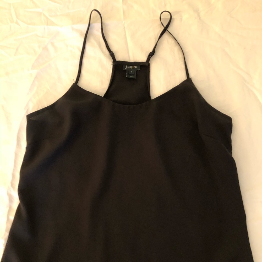 Jcrew classic racer back tank top black